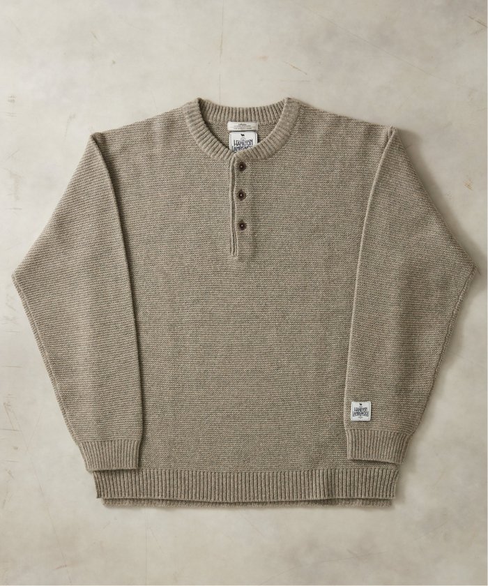 HAMILTON WOOL ガーター ヘンリーネックニット(505572046