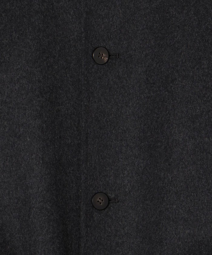 セール】ダブルフェイス クルーネックロングコート(505572142