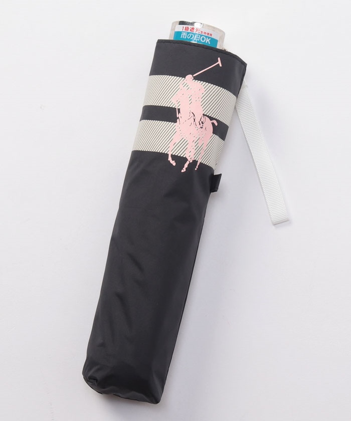 192新品ポロ ラルフ ローレン晴雨兼用折りたたみ日傘ボーダー 晴雨兼用折りたたみ日傘 ボーダー(505499292) | ポロラルフ