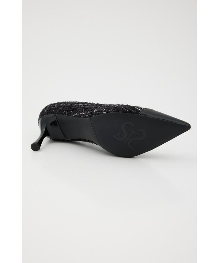 【新品】STACCATOスタッカート ロブツイードパンプスブラック セール 16%OFF】ロブツイードパンプス(505572509