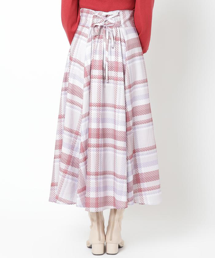 定価14300円　ウィルセレクション　シアーチェックフレアスカート WILLSELECTION（ウィルセレクション）の「シアーチェックフレア