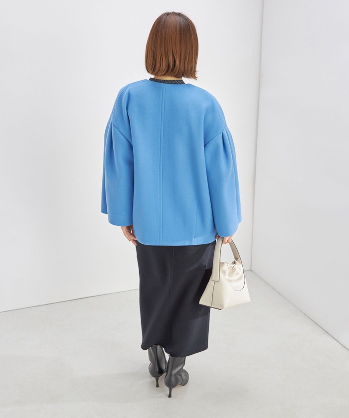セール】Bellandi SUPER130 コクーン ショート コート セール】Bellandi SUPER130 コクーン ショート コート