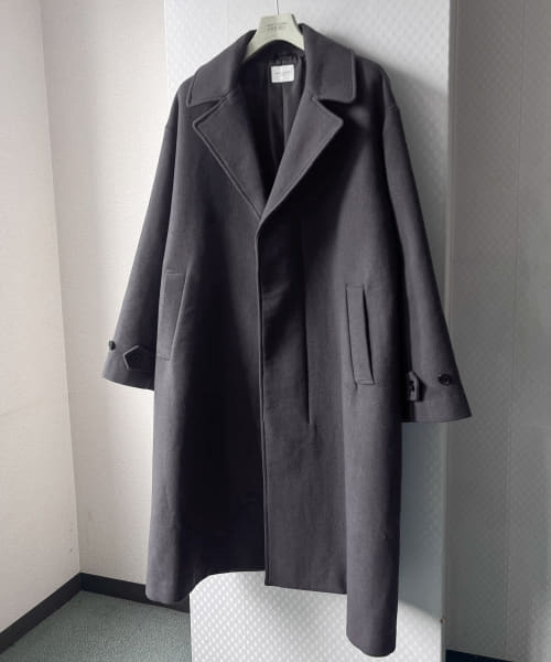 セール 60%OFF】ウールメルトンオーバーバルマカンコート