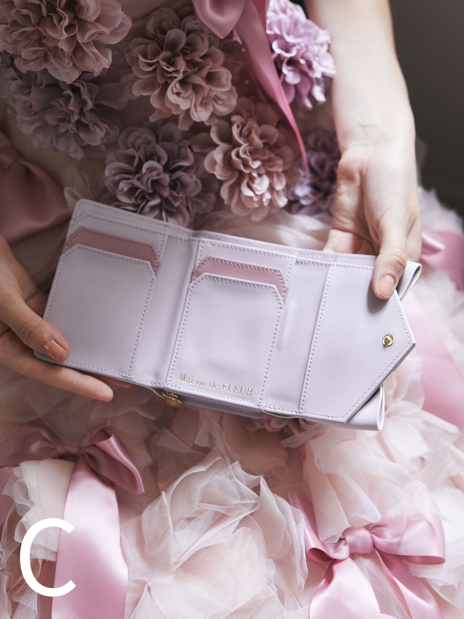 メゾン ド フルール Maison de FLEUR マットベルトリボンミニ