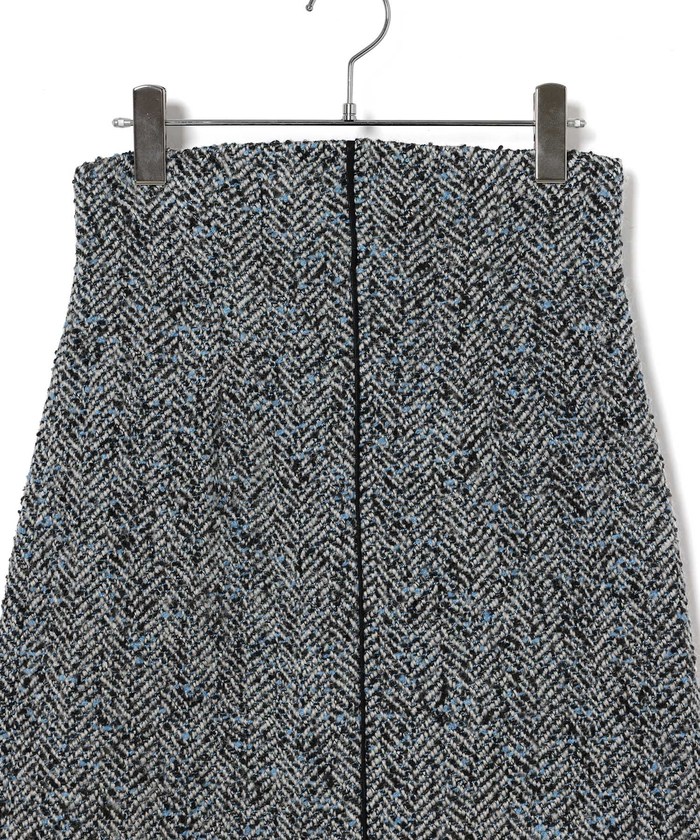Adam et Rope パイピングライン ツイードスカート ロングスカート セール 60%OFF】パイピングラインツイードスカート(505597356