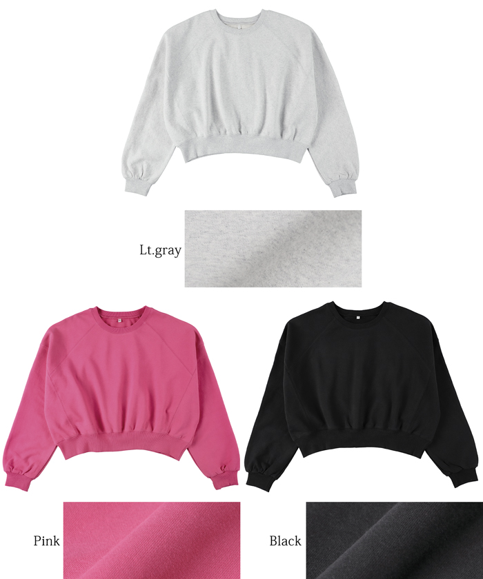 クーポン】【セール 60%OFF】ヘビーウェイト裏毛クロップド