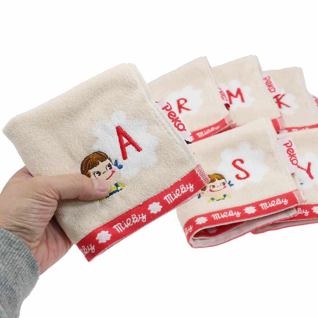 Amazon.co.jp: 不二家 ペコちゃん ミニハンドタオル 2個セット