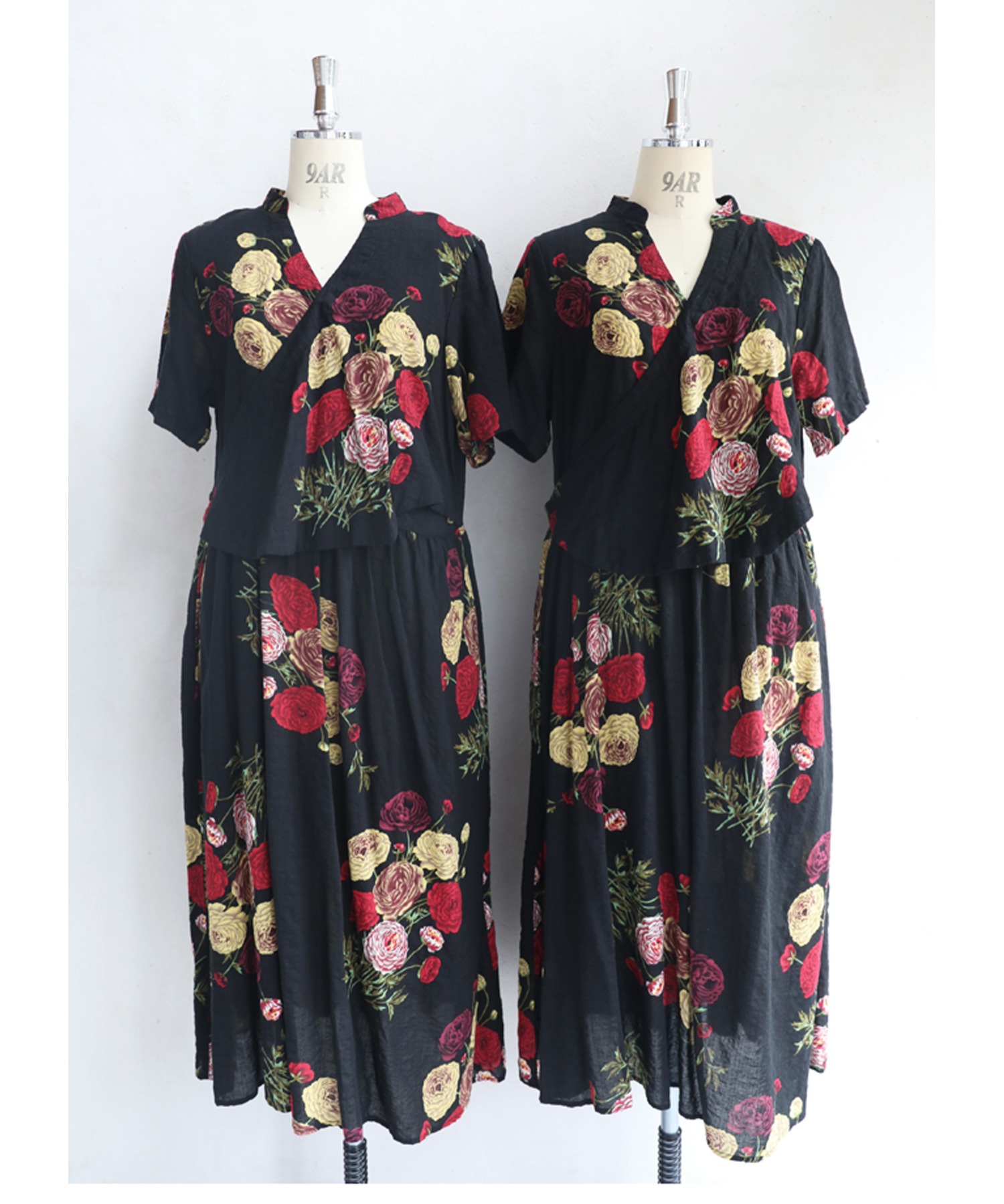 cawaii カシュクールワンピース セール】カワイイ CAWAII 花のカシュクール風ワンピース