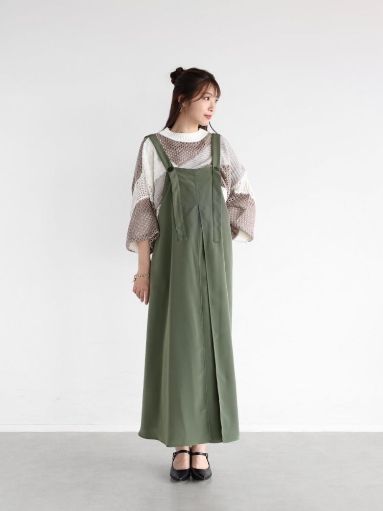 ヤマダヤ Vin☆タックフレアジャンパースカート 新品 21000円 クーポン】ヴァン Vin タックフレアジャンパースカート
