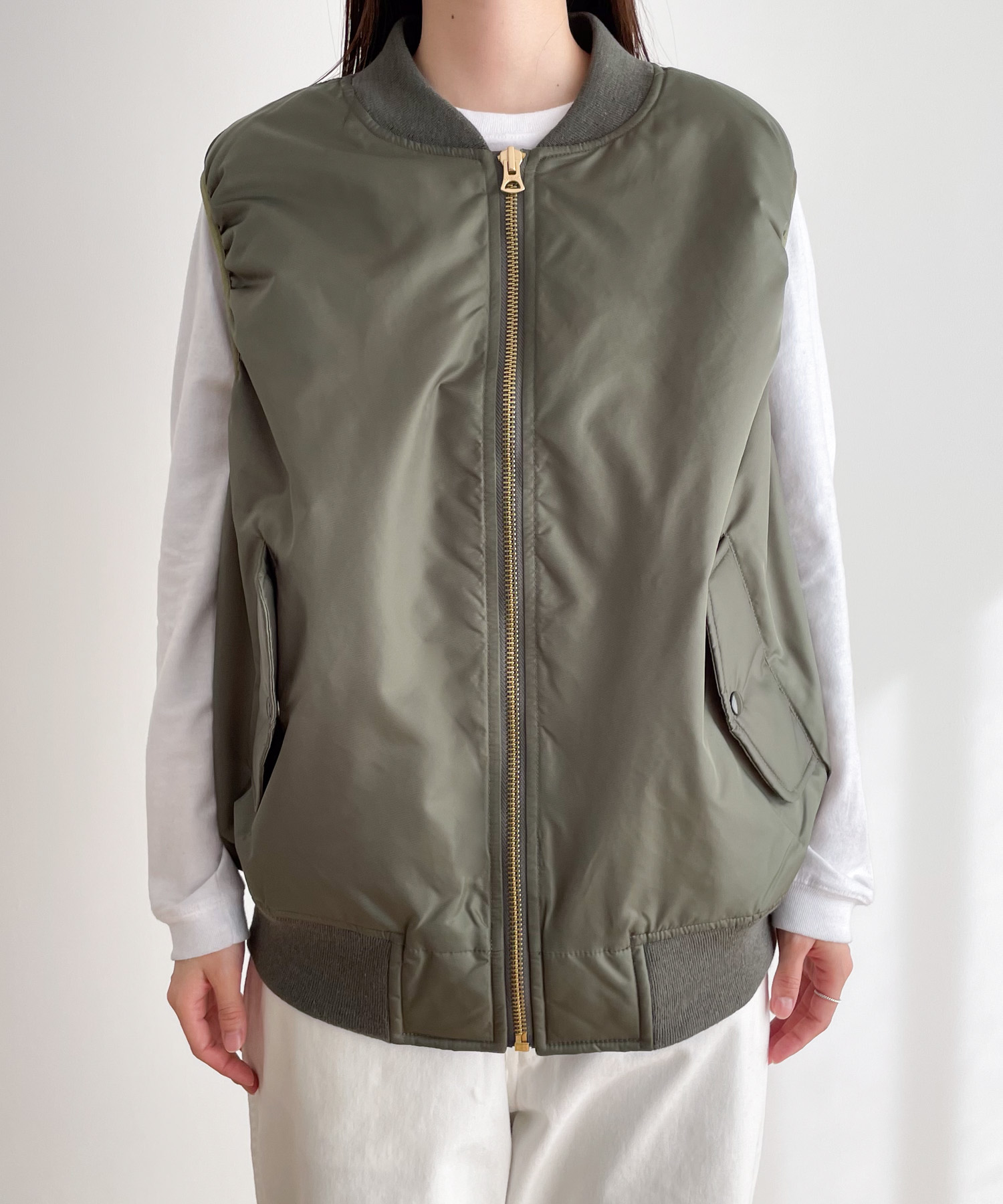 CANAL JEAN MA-1ベスト キャナルジーン CANAL JEAN RED CHOP WORKS(レッドチョップ
