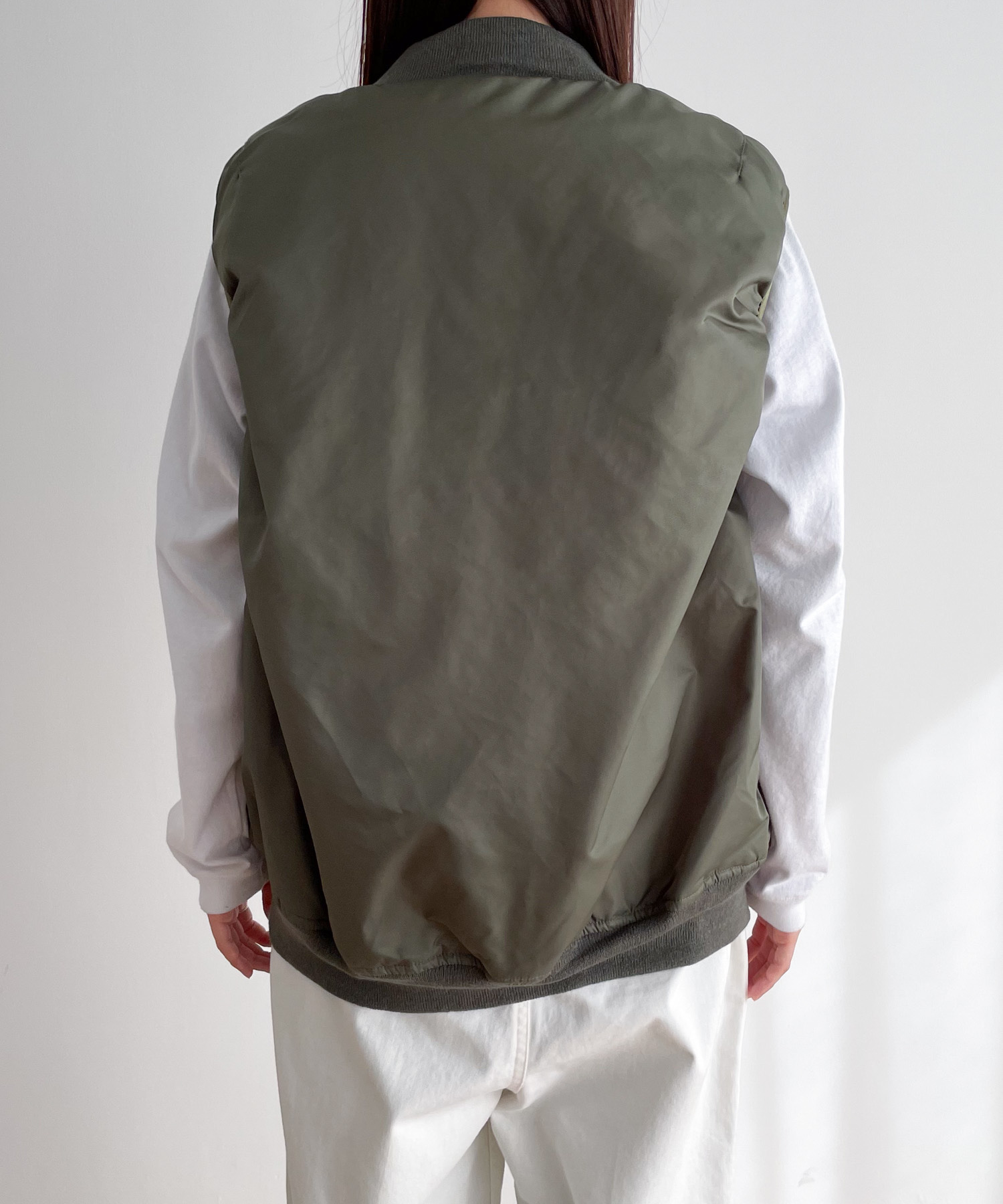 CANAL JEAN MA-1ベスト キャナルジーン CANAL JEAN RED CHOP WORKS(レッドチョップ