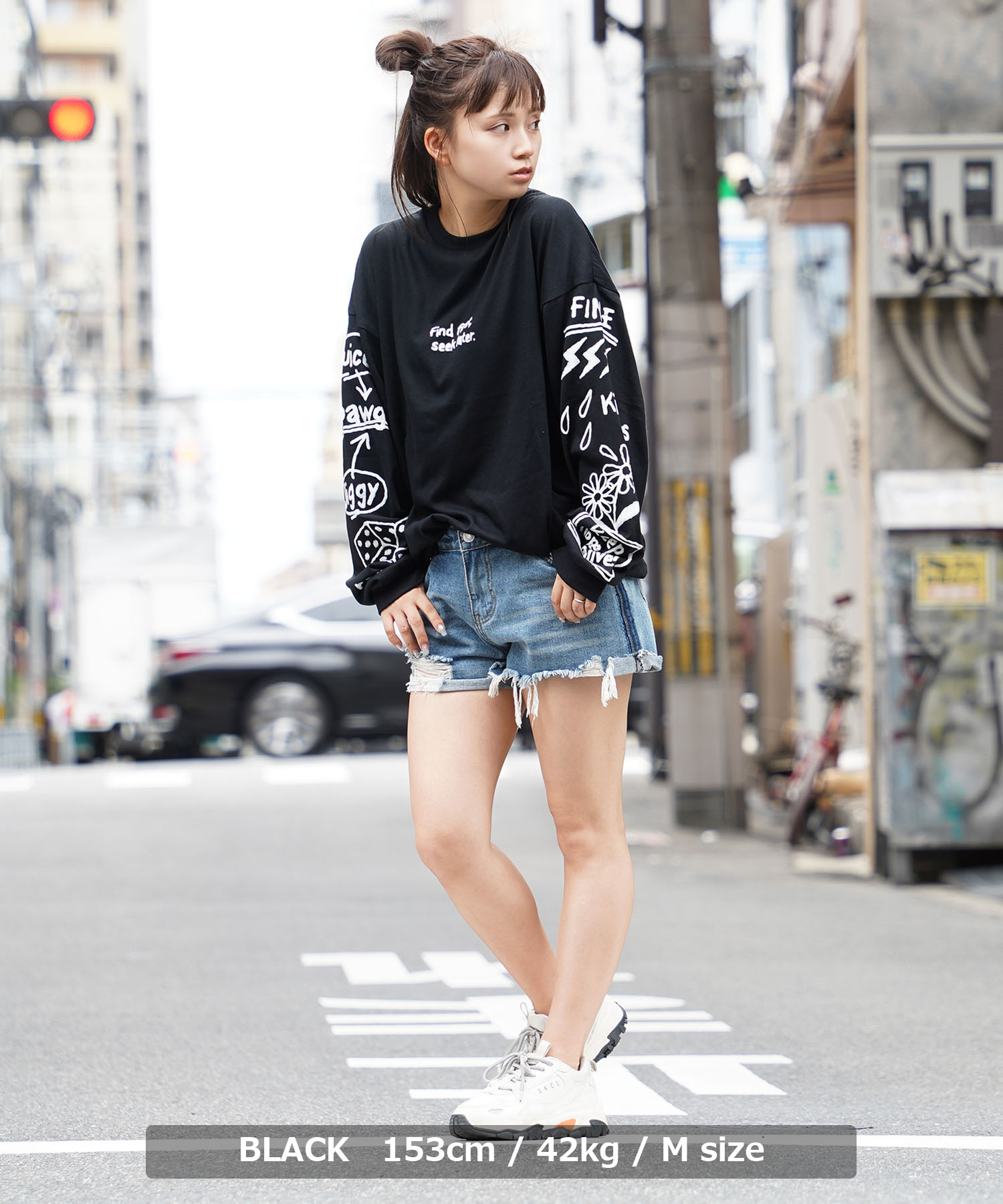 ワンフォークロージング 1111clothing オーバーサイズ ロンt