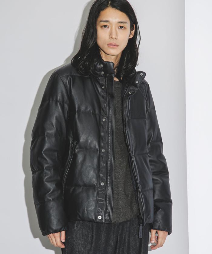 ナノユニバース 西川ダウン(R)ラムレザーG2ダウン 西川ダウン(R)」ラム レザー G2 ダウン