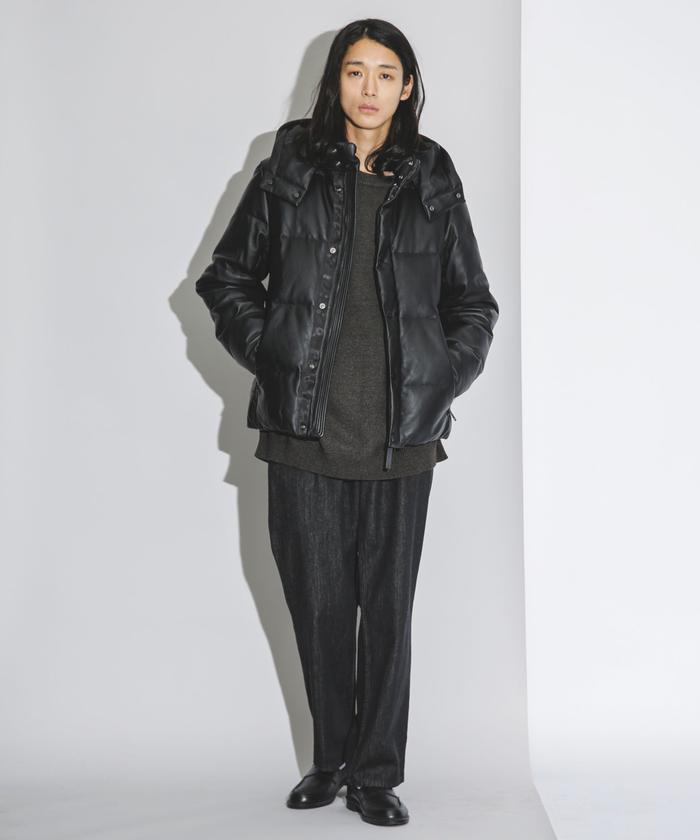 ナノユニバース 西川ダウン(R)ラムレザーG2ダウン 西川ダウン(R)」ラム レザー G2 ダウン