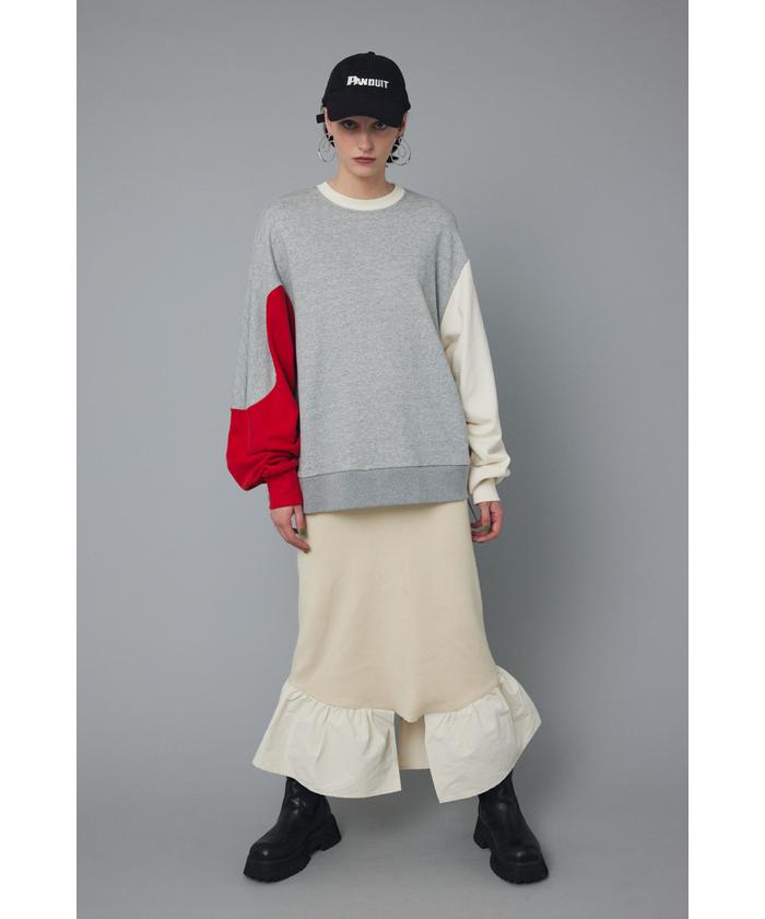 Herin.CYE/ヘリンドットサイ アシンメトリー ボーイフレンド トップス HeRIN.CYE(ヘリンドットサイ) Asymmetry boy friend tops