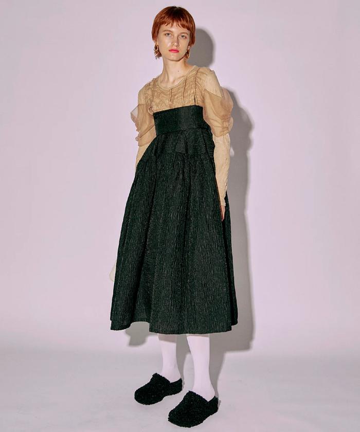 2WAYマルチファブリックボリュームワンピース　MAISON SPECIAL MAISON SPECIAL（メゾンスペシャル）の「2way Multi Fabric