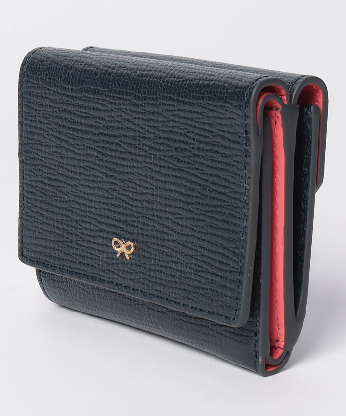 ANYA HINDMARCH】アニヤハインドマーチ ザニー ミニ 三つ折り ANYA HINDMARCH】アニヤハインドマーチ ザニー ミニ 三つ折り