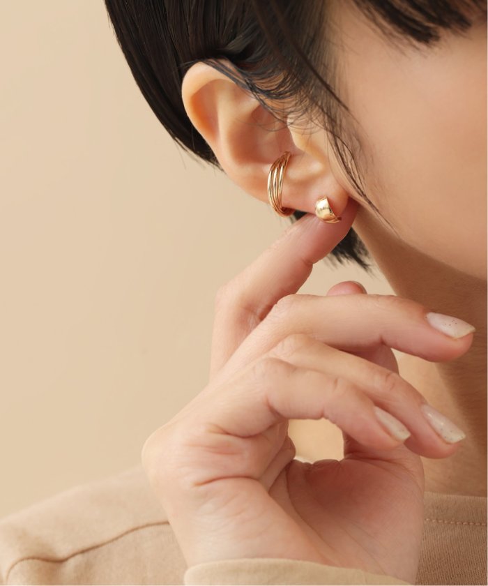Lilas スモールムーンピアス K10(両耳) スモールムーンピアス K10（両耳）(505602932) | リラ(Lilas