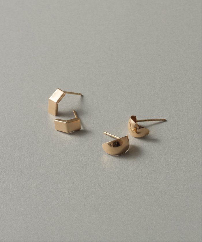 Lilas スモールムーンピアス K10(両耳) スモールムーンピアス K10（両耳）(505602932) | リラ(Lilas