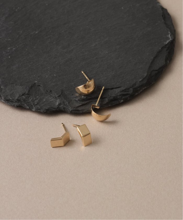 Lilas スモールムーンピアス K10(両耳) スモールムーンピアス K10（両耳）(505602932) | リラ(Lilas