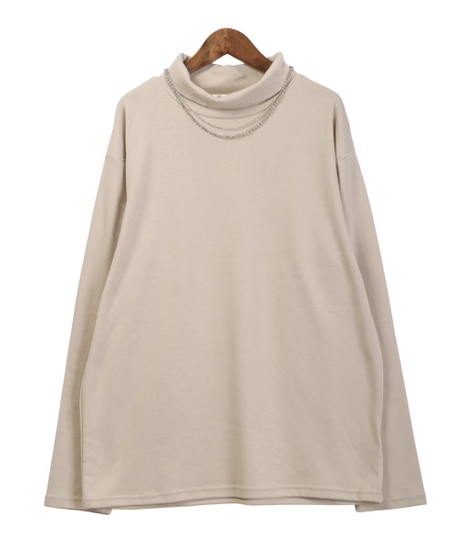セール】ラグスタイル LUXSTYLE ネックレス付きタートルネック セール】ラグスタイル LUXSTYLE ネックレス付きタートルネック