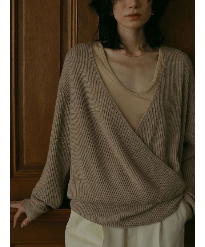 etretokyo カシュクールニットプルオーバー セール 40%OFF】カシュクールニットプルオーバー(505603949