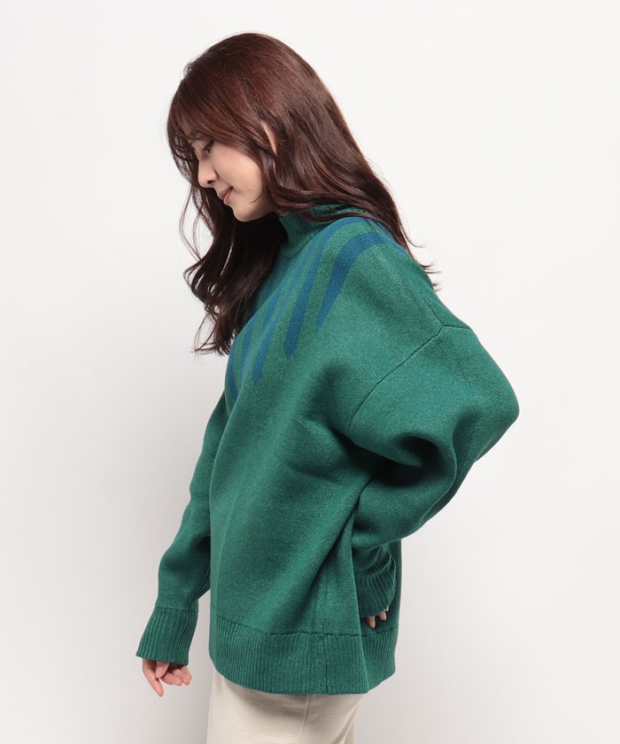 ear PAPILLONNER - ear PAPILLONNER SUM1 STYLEケーブルタートルニット ear PAPILLONNER SUM1 STYLEケーブルタートルニット