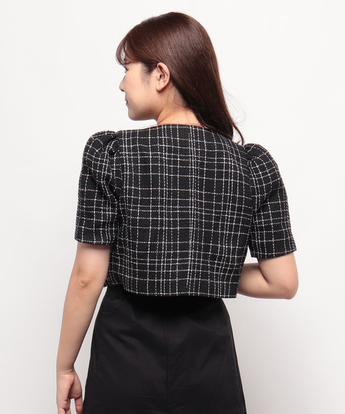 Delyle noir♡ツイードセットアップ セール】【one after another】ツイードショートジャケット