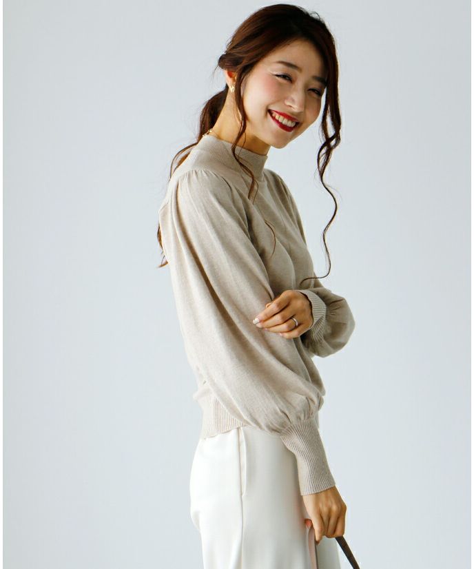 ニット セーター タートルの進化系女っぽニット レディース Ehre style ニット セーター タートルの進化系女っぽニット