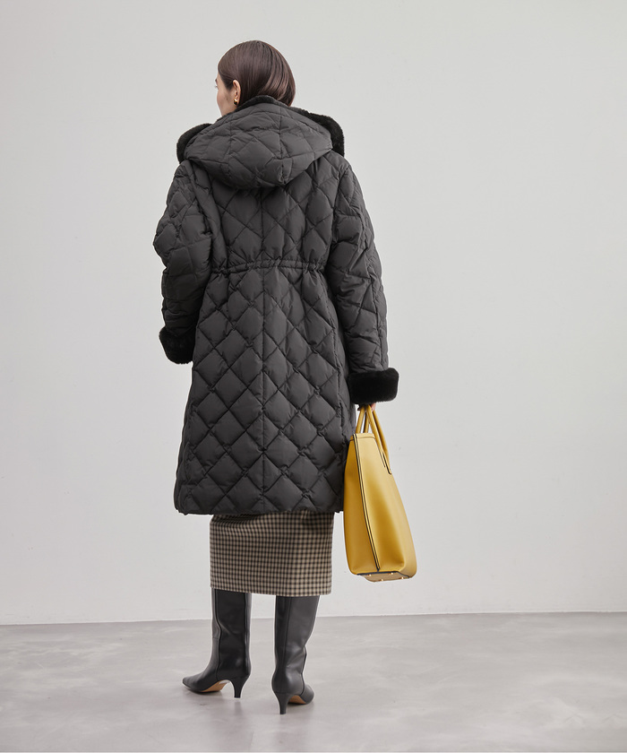 【2024最新】SNSで話題・人気の商品のおすすめアイテム TAION×LIMONTA】 ファー付き 軽量キルティング ダウン ロング ジャケット・アウター