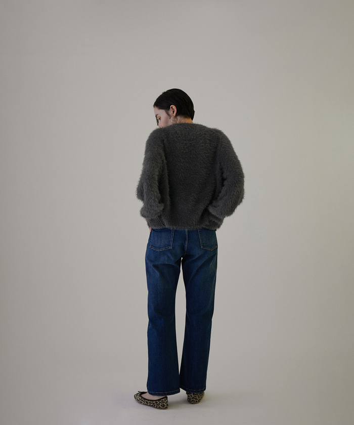 【WEB限定】シャギークルーネックニットプルオーバー