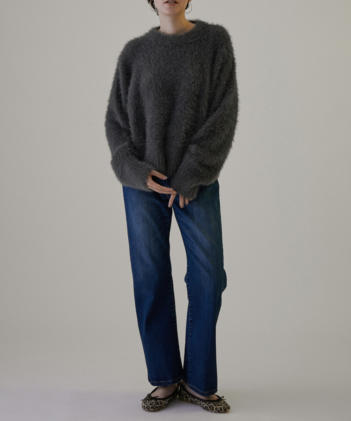 セール 30%OFF】【WEB限定】シャギークルーネックニットプルオーバー(505602018) | サロン アダム エ ロペ(サロン アダム エ  ロペ) - d fashion