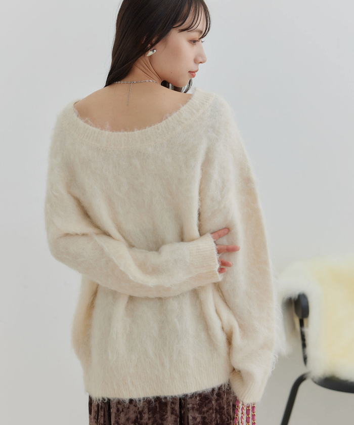 セール 60%OFF】【前後2WAY】毛混トゥンカロンニット(505603425