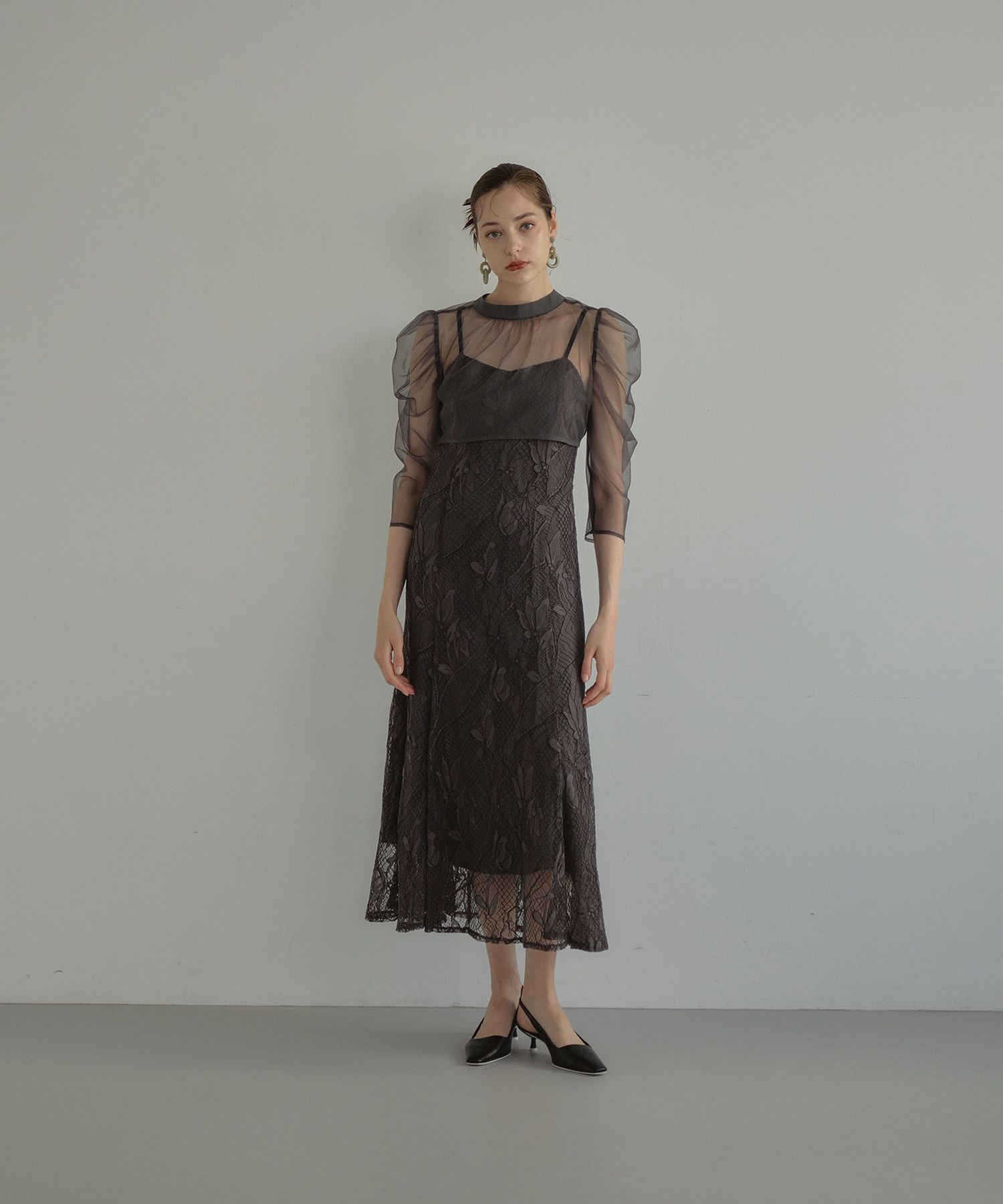 ANDRESD アンドレスド Mサイズ ビンテージドレス お呼ばれドレス