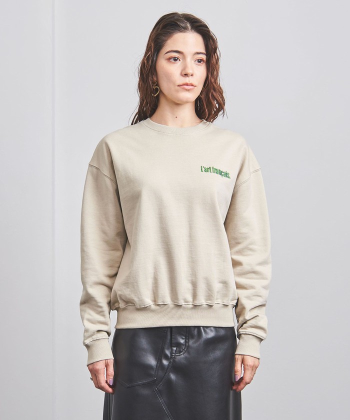 別注】<Les Petits Basics>エンブロイダリー レタード スウェット