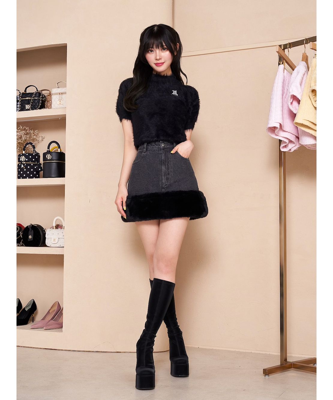 Lapinシャギーニットトップス(505476312) | Darich(Darich) - d fashion