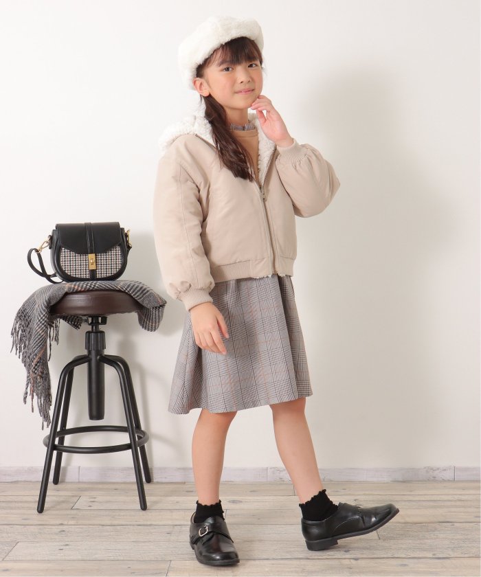 リバーシブルボアブルゾン（120〜160cm）(505480235) | イッカ