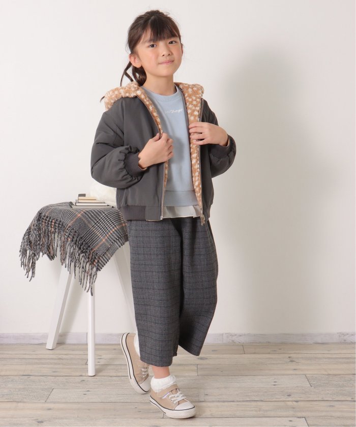 リバーシブルボアブルゾン（120〜160cm）(505480235) | イッカ
