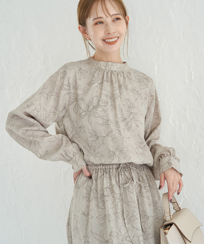セール 20%OFF】ハイネック花柄ワンピース(505623607) | ロペ セール 20%OFF】ハイネック花柄ワンピース(505623607) | ロペ