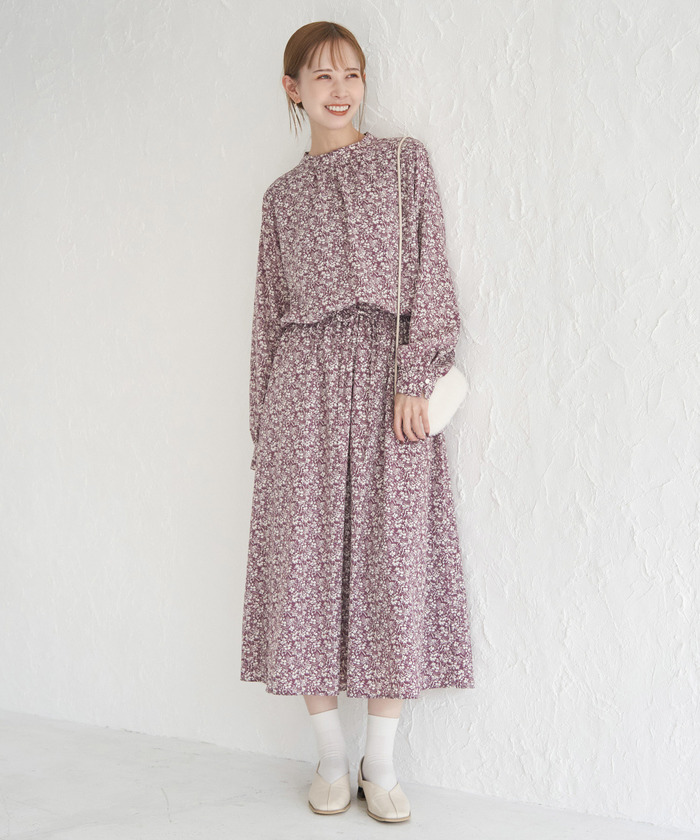 セール 20%OFF】ハイネック花柄ワンピース(505623607) | ロペ セール 20%OFF】ハイネック花柄ワンピース(505623607) | ロペ