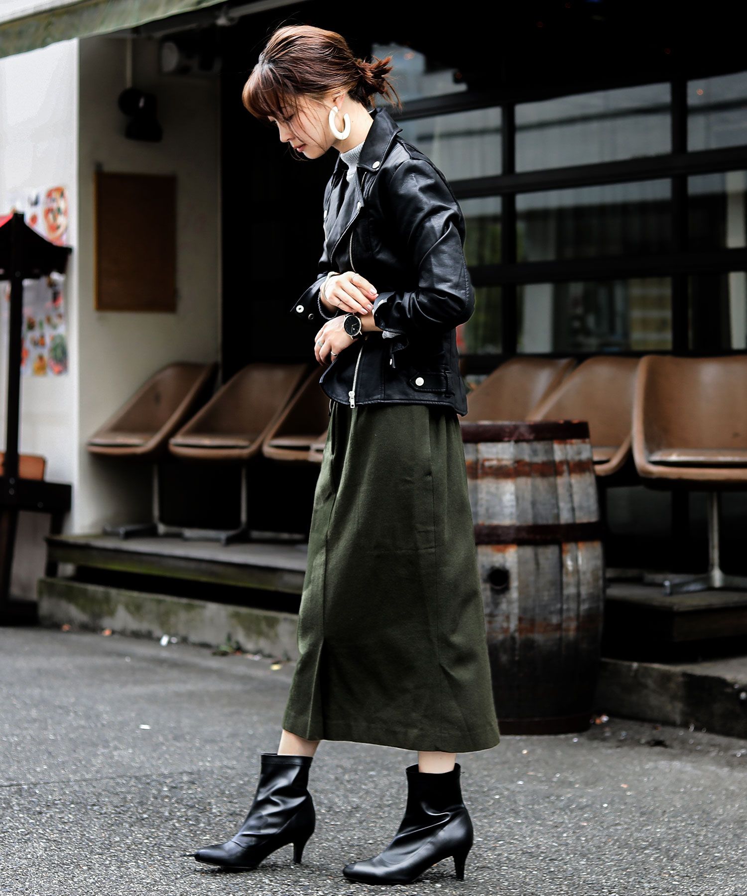 ファッションレター Fashion Letter フェイクシングルライダース ファッションレター Fashion Letter フェイクシングルライダース