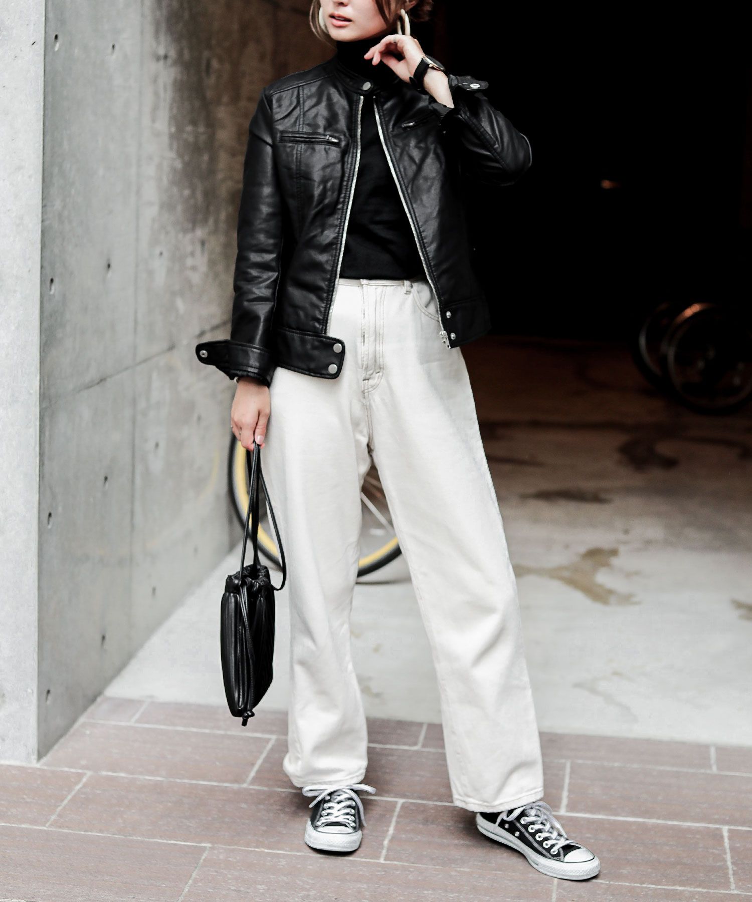 ファッションレター Fashion Letter フェイクシングルライダース ファッションレター Fashion Letter フェイクシングルライダース