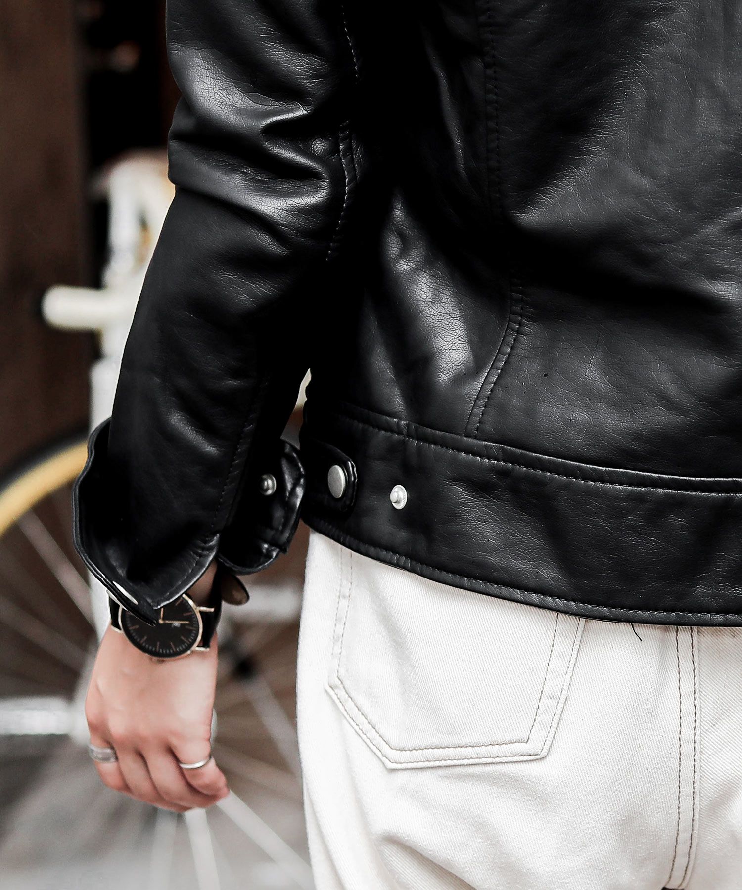 ファッションレター Fashion Letter フェイクシングルライダース ファッションレター Fashion Letter フェイクシングルライダース