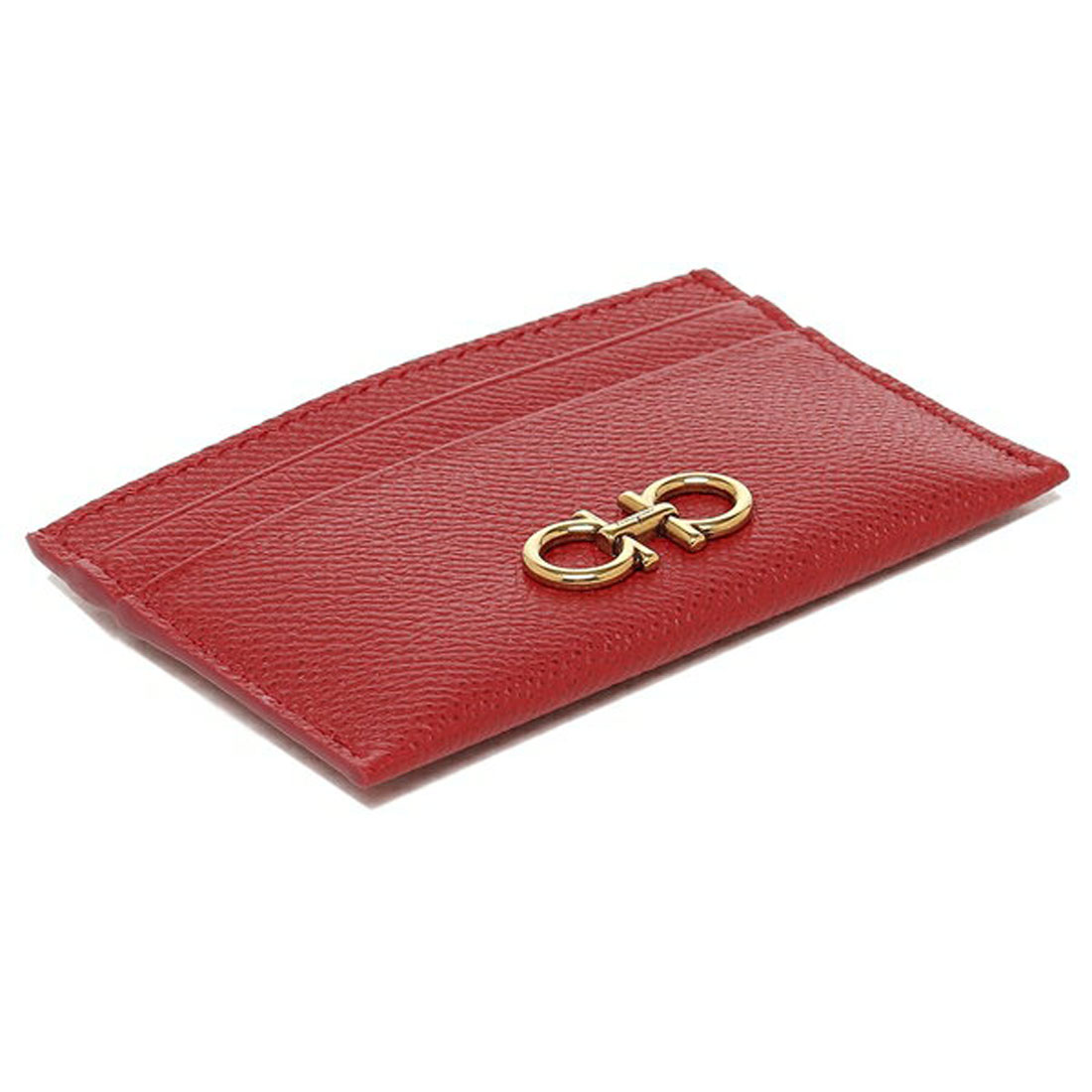 新品未使用 Ferragamo フェラガモ 本革 名刺入れ カード入れ