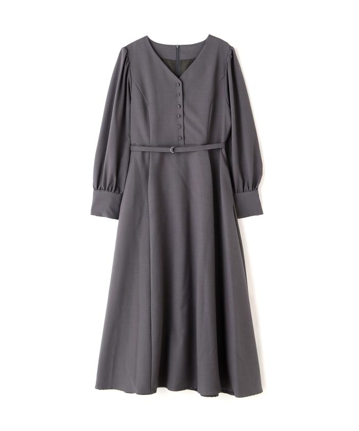 ナチュラルビューティーベーシック　ワンピース セール 50%OFF】Vネックパネルラインワンピース(505624676
