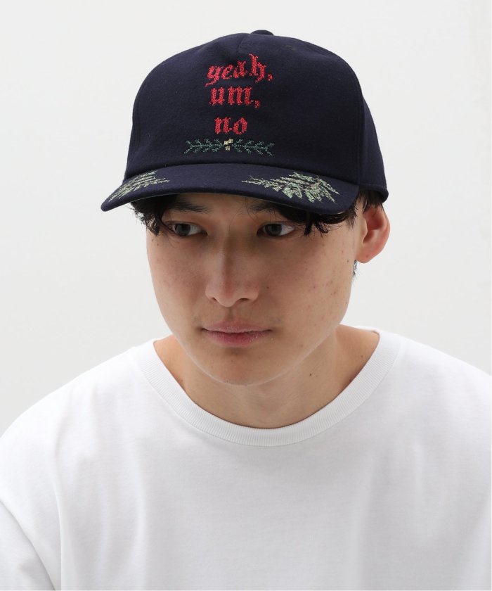 SON OF THE CHEESE / サノバチーズ】 Flower crossstitch Cap SON OF THE CHEESE / サノバチーズ】 Flower crossstitch Cap