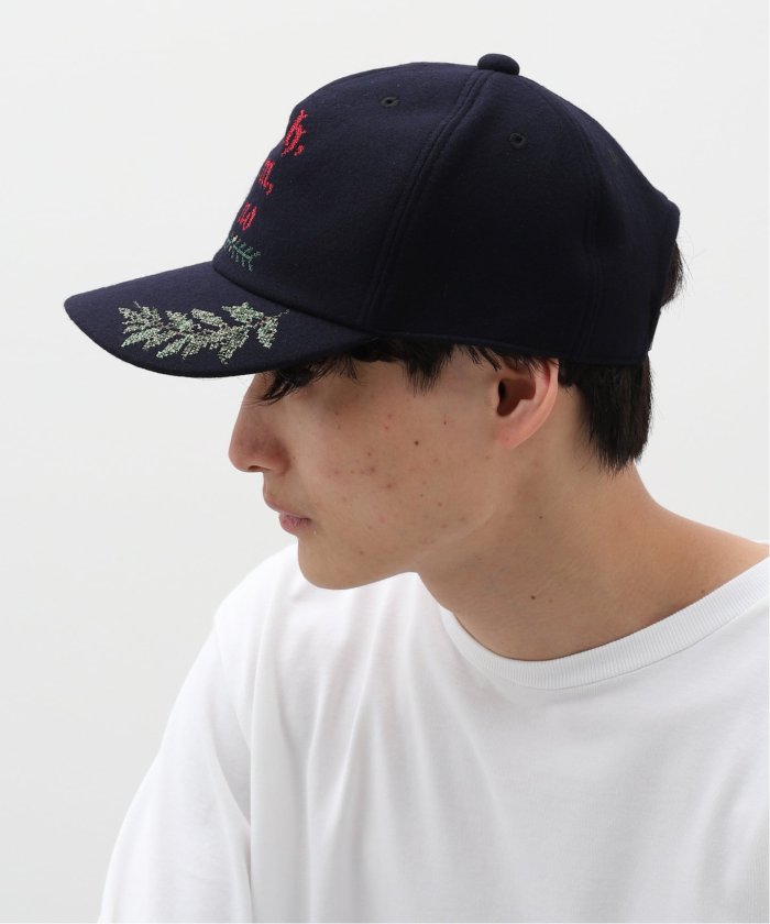 SON OF THE CHEESE / サノバチーズ】 Flower crossstitch Cap SON OF THE CHEESE / サノバチーズ】 Flower crossstitch Cap