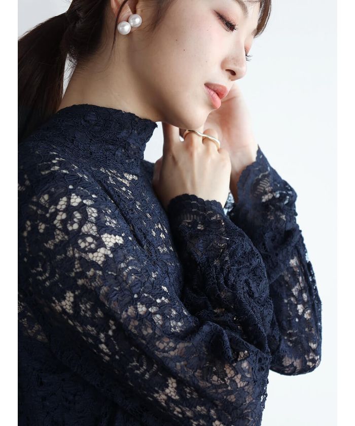 セール 39%OFF】ヴァン Vin バックリボンレースワンピース
