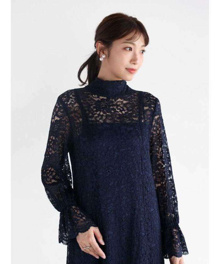 現品限り一斉値下げ！ セール 39%OFF】ヴァン バックリボンレースワンピース Vin ワンピース
