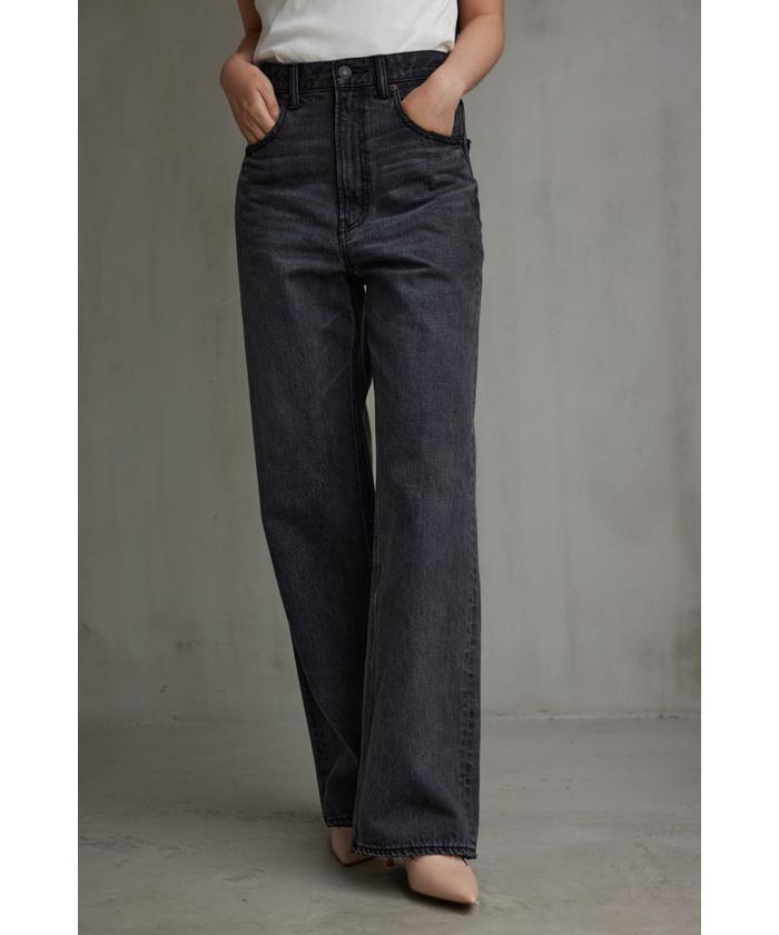 AZUL DENIMハイウエストワイドデニムロング丈(505626607 AZUL DENIMハイウエストワイドデニムロング丈(505626607